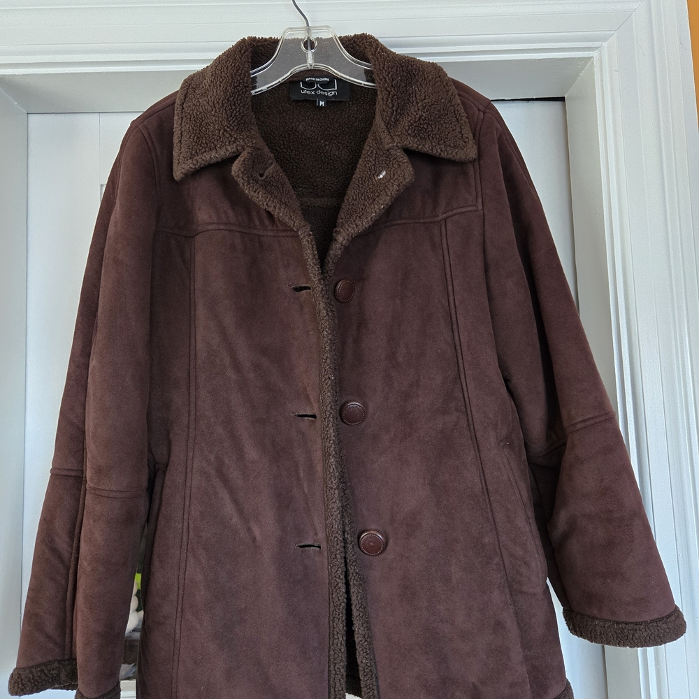 Utex Dark Brown Teddy Jacket